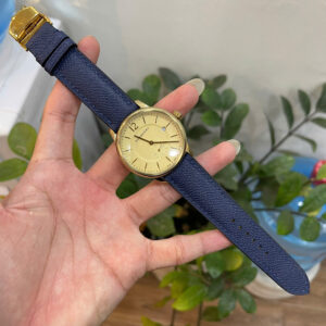 Thay Dây Da Bò Epsom Màu Xanh Dương Burberry The Classic Horseferry Cao Cấp Chế Tác Thủ Công