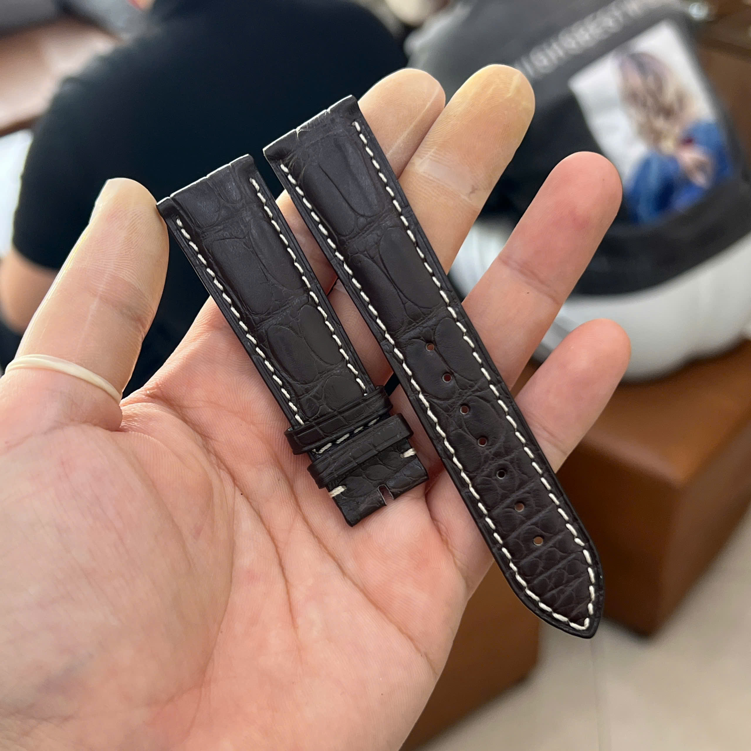 Dây Da Cá Sấu Chính Hãng Longines Alligator Cao Cấp